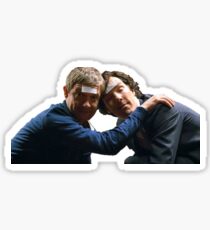 Drunk John and Drunk Sherlock Sticker