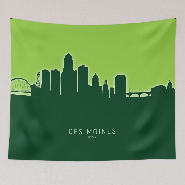 Item preview, Des Moines Iowa Skyline designed and sold by ArtPrints.
