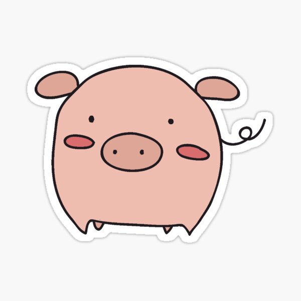 Little Pink Piggy Sticker