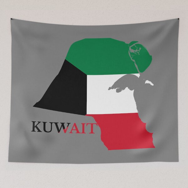Item preview, Kuwait Flag Map designed and sold by marosharaf.