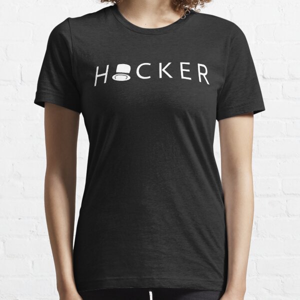 White Hat Hacker T Shirts Redbubble - white hacker cloth roblox