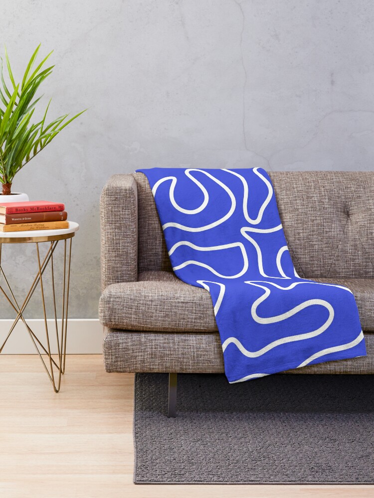 Electric blue throw new arrivals