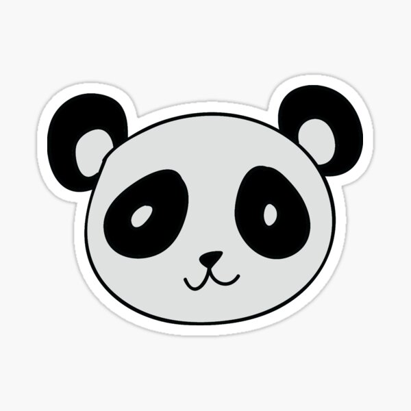 Panda Faces Stickers Redbubble - pandas cellphone roblox