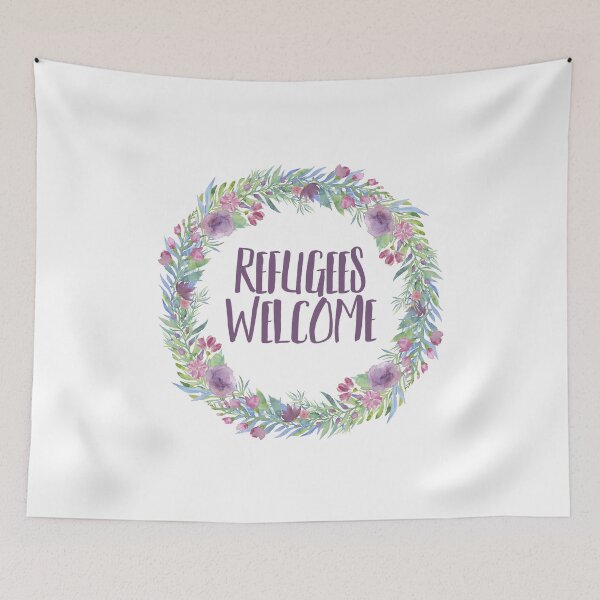 Item preview, REFUGEES WELCOME :) designed and sold by justsomethings.