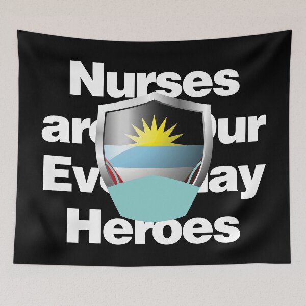 Item preview, Antigua and Barbuda Nurses are Everyday Heroes designed and sold by HelloFromAja.