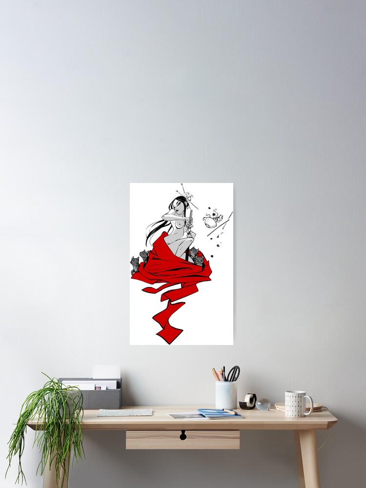 Samurai Girl Anime Poster