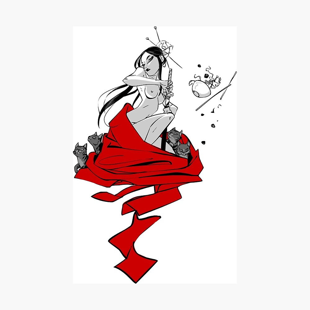 Samurai Girl Anime Poster