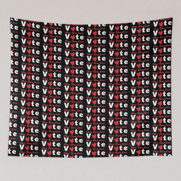 Item preview, Show Some Love Vote Red and White  designed and sold by MoneekDesigns.