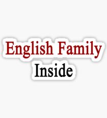 English Family Inside Sticker