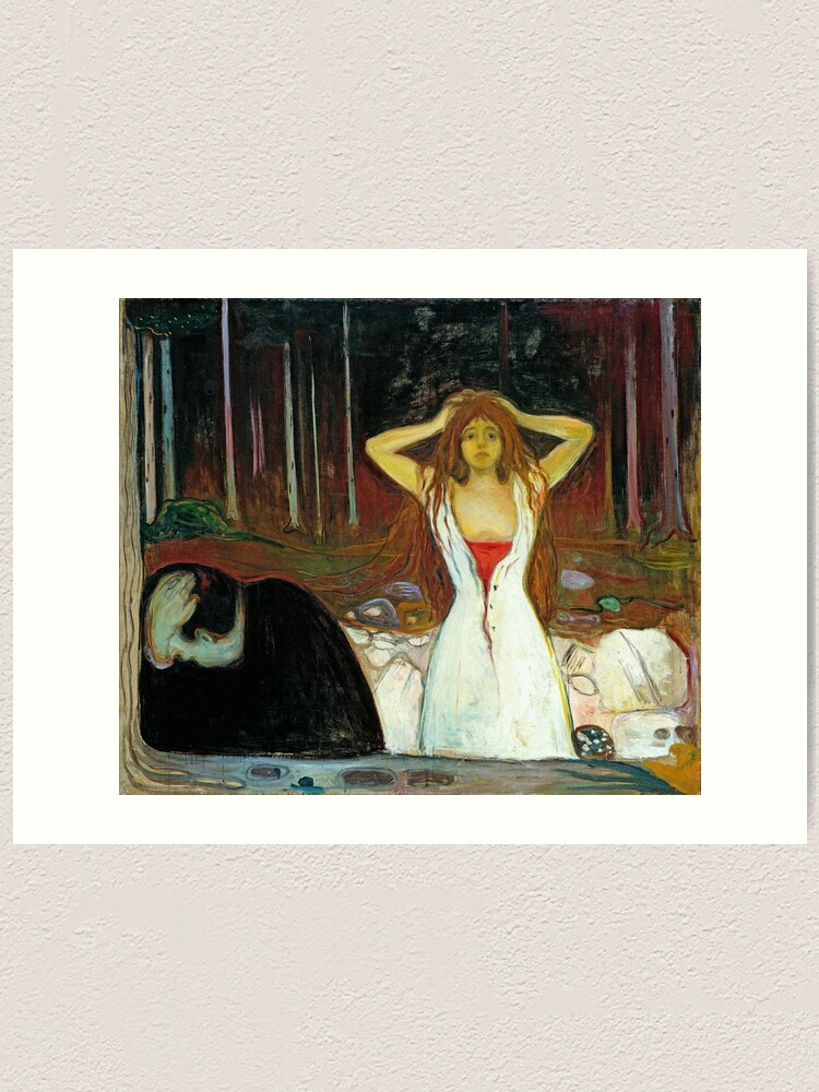 "Edvard Munch, Ashes" Art Print by Irinapol Redbubble