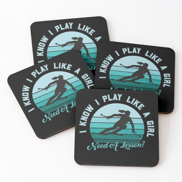 Item preview, I Play Like a Girl, Need A Lesson? Funny Ski Player designed and sold by graphicmeyou.