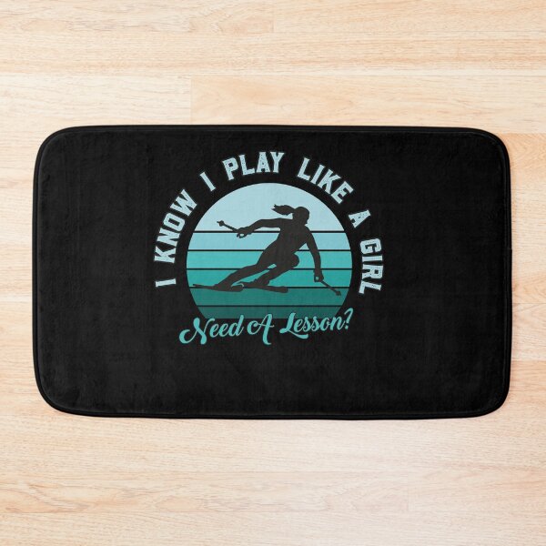 Item preview, I Play Like a Girl, Need A Lesson? Funny Ski Player designed and sold by graphicmeyou.
