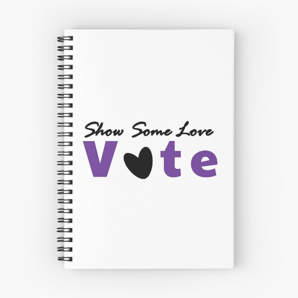 Item preview,  Show Some Love Vote Purple and Black designed and sold by MoneekDesigns.