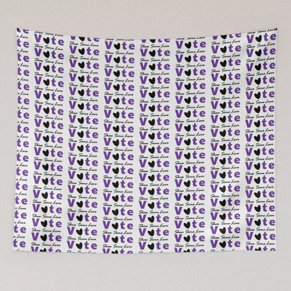 Item preview,  Show Some Love Vote Purple and Black designed and sold by MoneekDesigns.