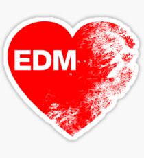 EDM Love Sticker