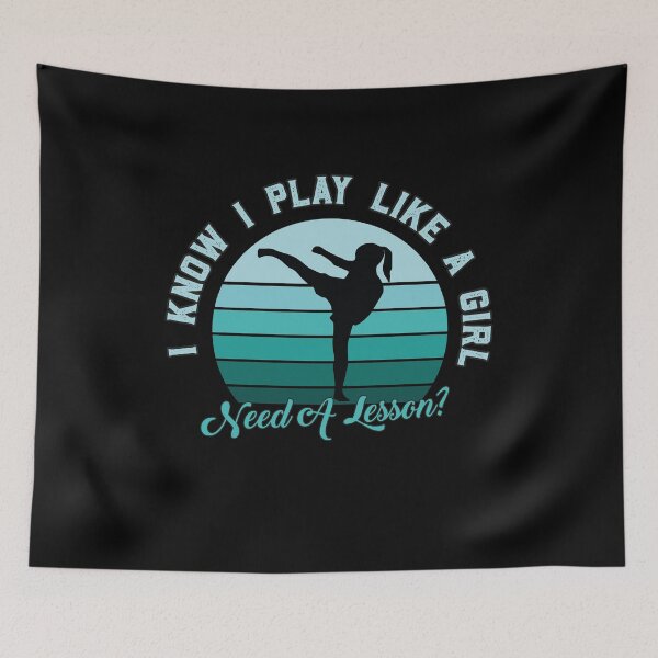Item preview, I Play Like a Girl, Need A Lesson? Funny Fight Player designed and sold by graphicmeyou.