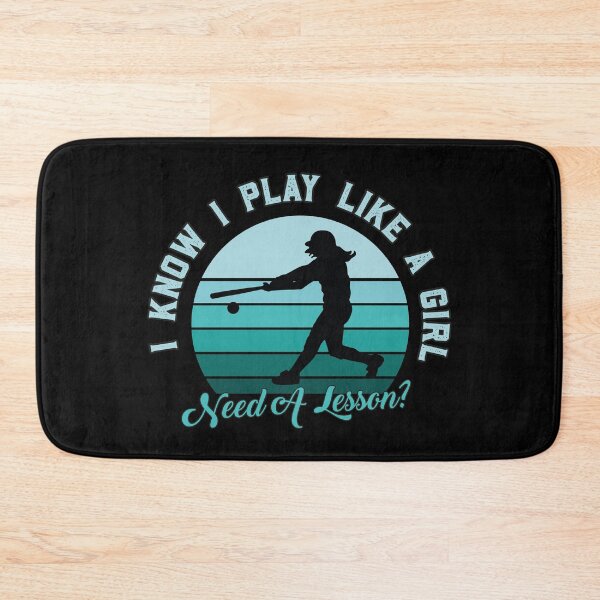 Item preview, I Play Like a Girl, Need A Lesson? Funny Baseball Player designed and sold by graphicmeyou.
