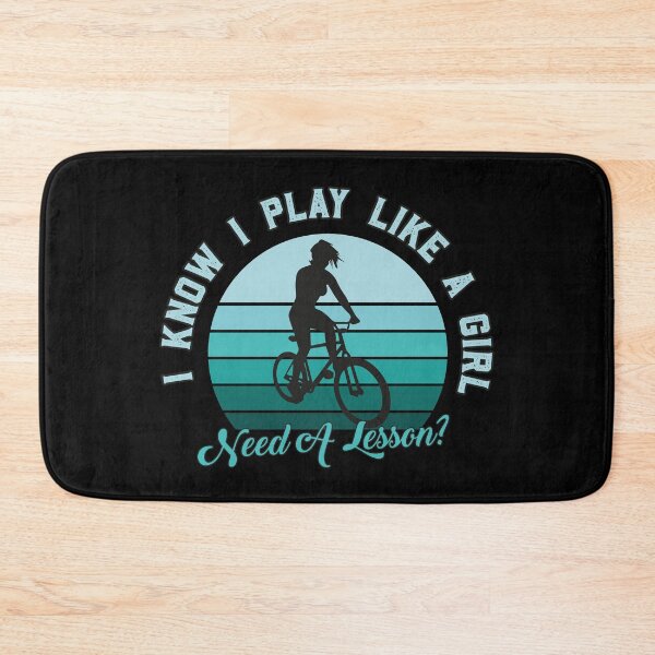 Item preview, I Play Like a Girl, Need A Lesson? Funny Cycling Player designed and sold by graphicmeyou.