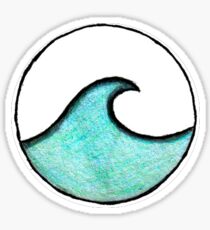 circle wave Sticker