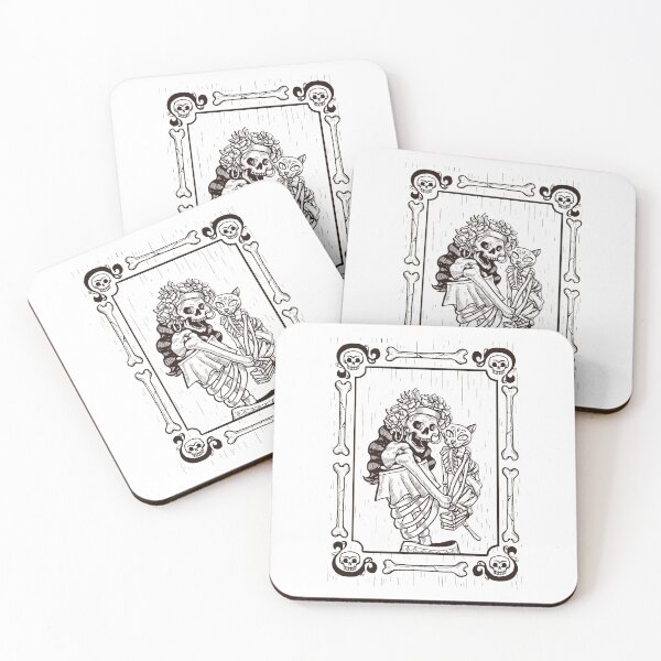 Item preview, Calavera Catrina and Cat  designed and sold by Mexikawaii.