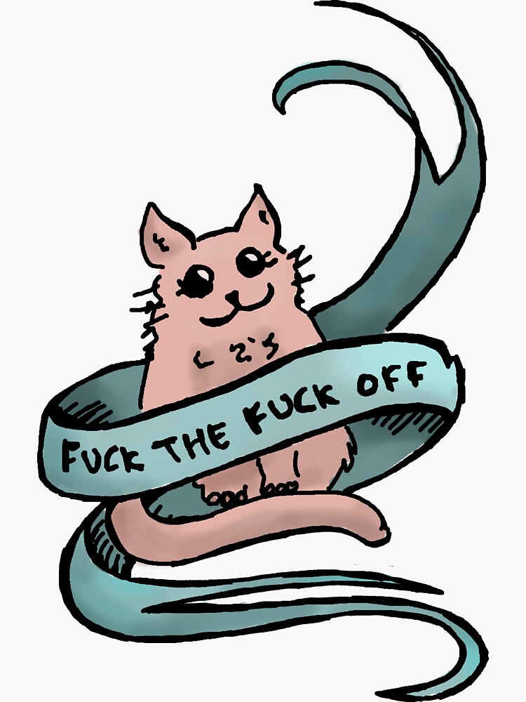 F*ck the Patriarchy” Cat Sticker