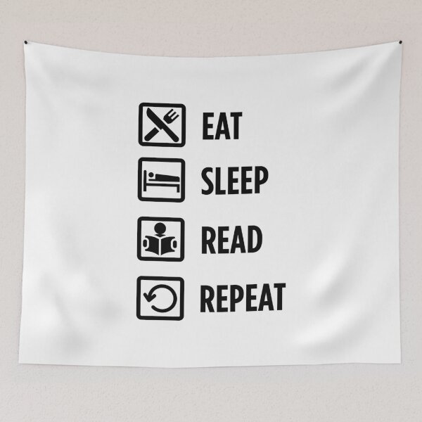 Item preview, Eat, Sleep, Read, Repeat designed and sold by digiluminate.