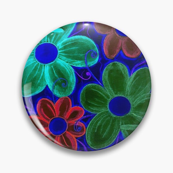 Item preview, Colorful Flowers - Neon Glow designed and sold by ckylin.
