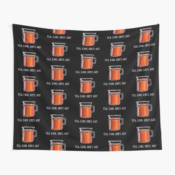 Item preview, Tea, Earl Grey, Hot - Captain Picard, Star Trek TNG, (dark backgrounds) designed and sold by Markadesign.