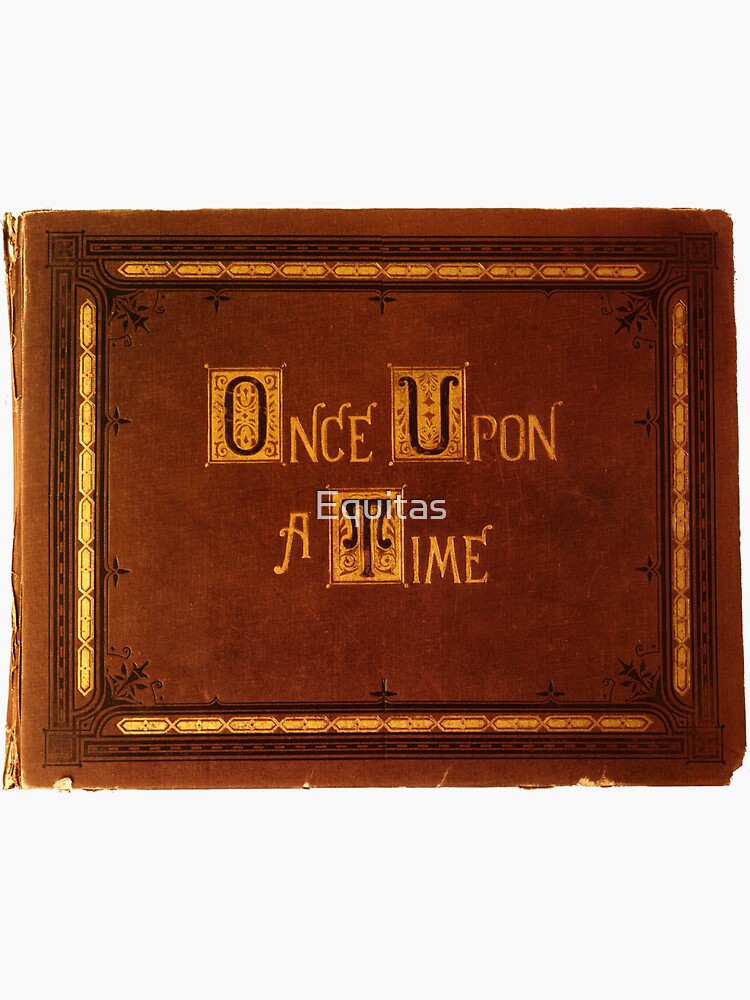 "Once Upon A Time Book Sticker" Sticker by Equitas