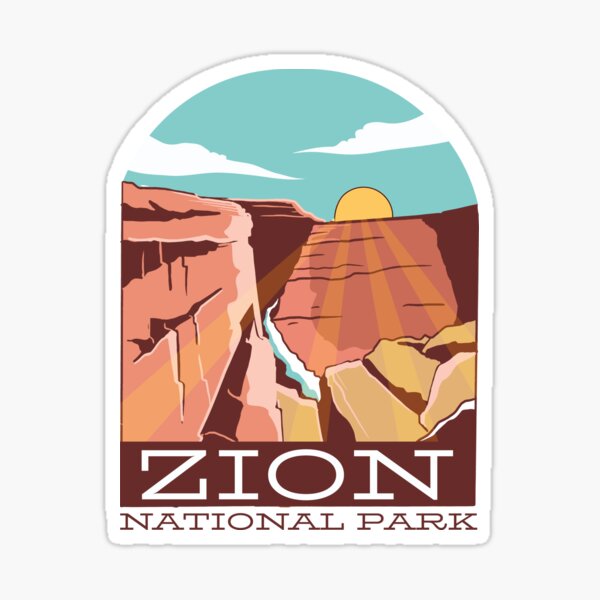 ZION NATIONAL PARK Sticker