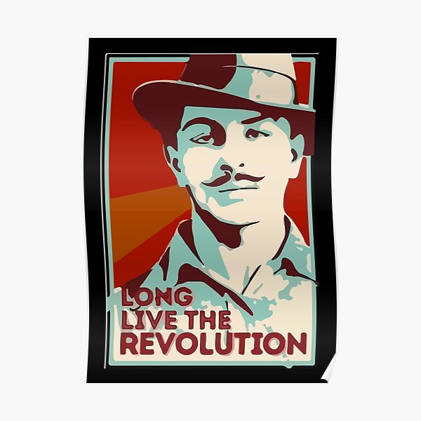 Shaheed Bhagat Singh Revolution Poster