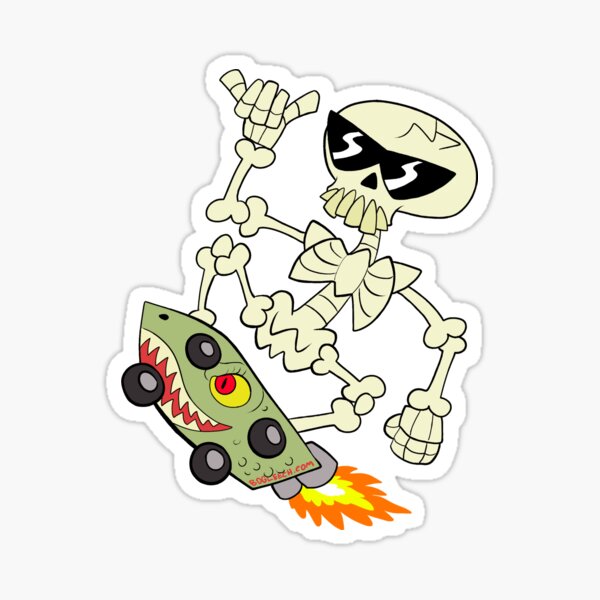 Rad Skeleton Sticker