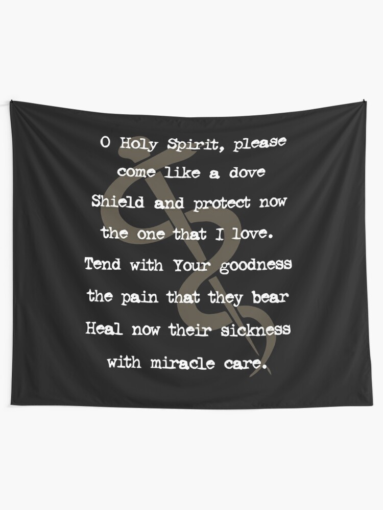 Heal Now Their Sickness With Miracle Care Healing Prayer For Friend Tapestry By Ctaylorscs Redbubble