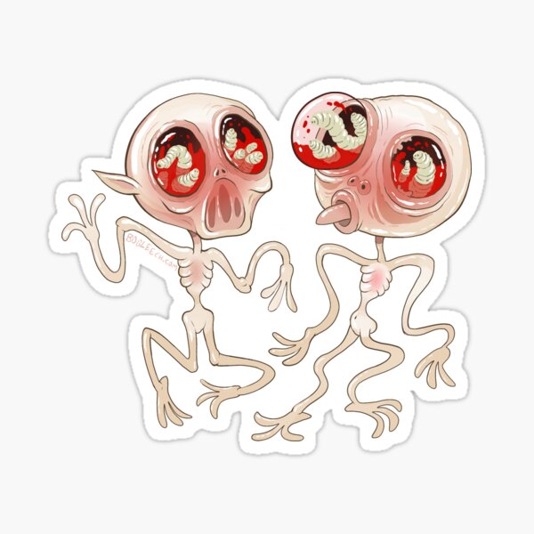 Nausea Maggots Sticker