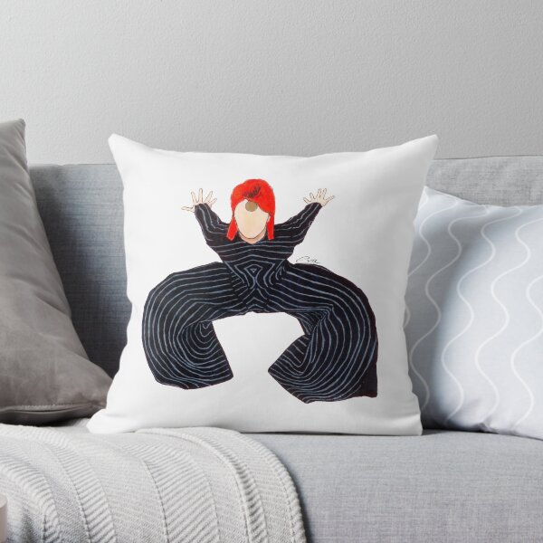 Ziggy Illustration Throw Pillow