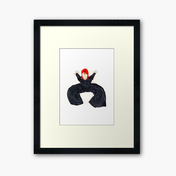 Zickige Illustration Gerahmter Kunstdruck