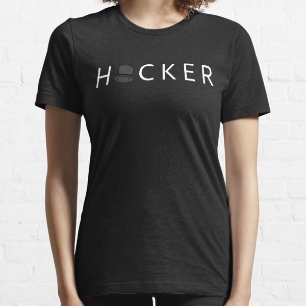 Black Hat Hacker T Shirts Redbubble - red hacker shirt roblox