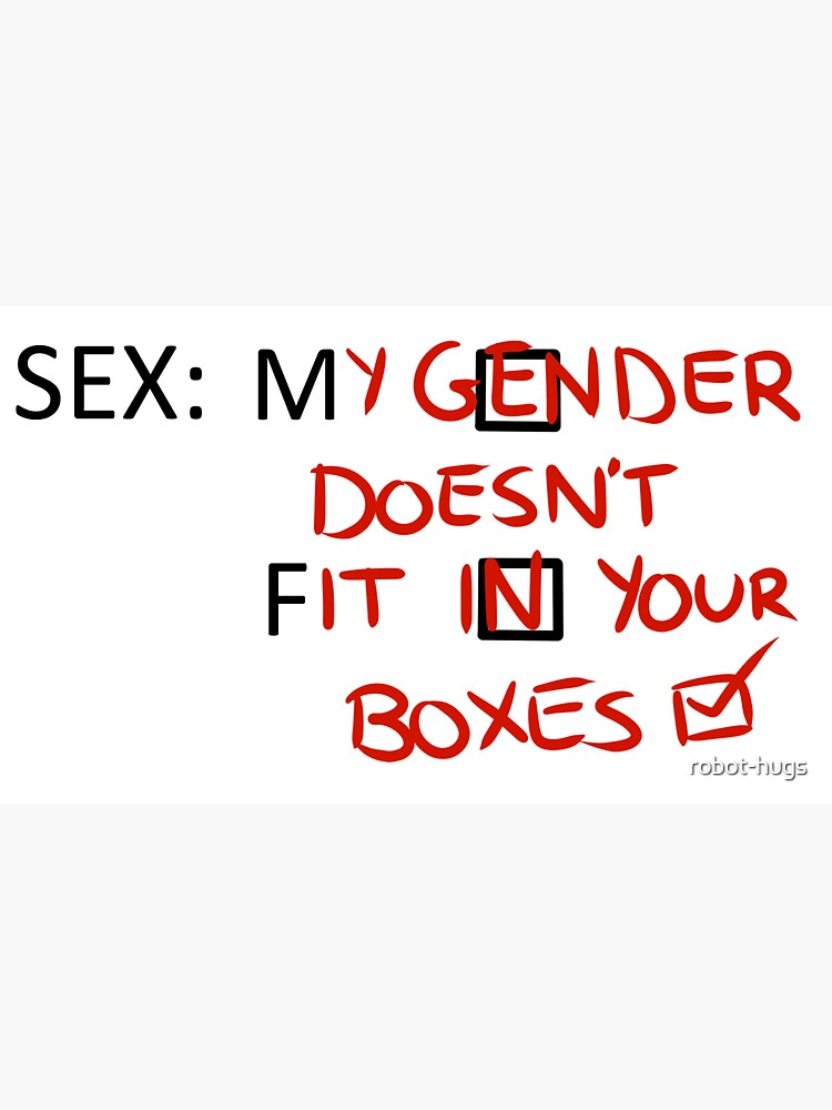 Gender Boxes Sticker by robot-hugs