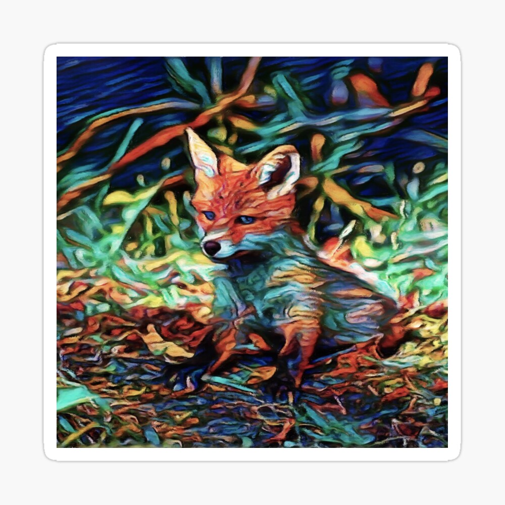 Impression Rigide J Ai Reve D Un Bebe Renard Roux La Peinture Par Ctaylorscs Redbubble