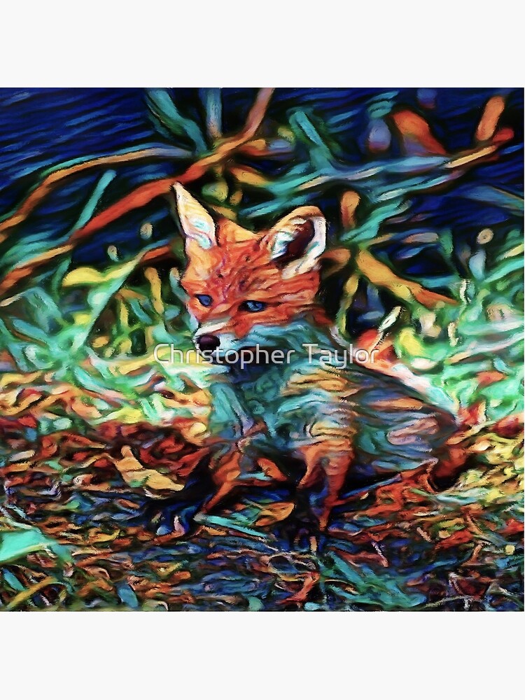 Impression Rigide J Ai Reve D Un Bebe Renard Roux La Peinture Par Ctaylorscs Redbubble