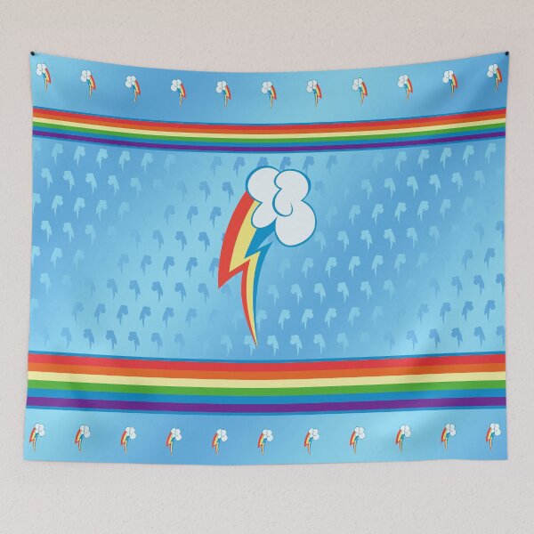 Item preview, Rainbow Dash Cloud Color MLP Cutie Mark Sign Special v2 designed and sold by ariados4711.