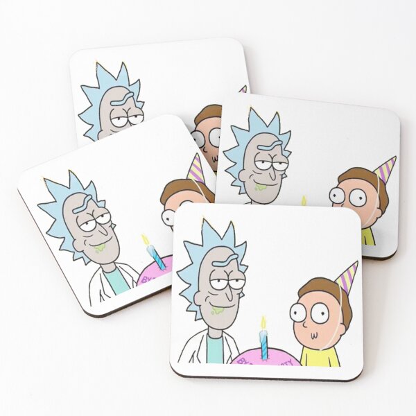 birthday doc and Marty Coasters (Set of 4)