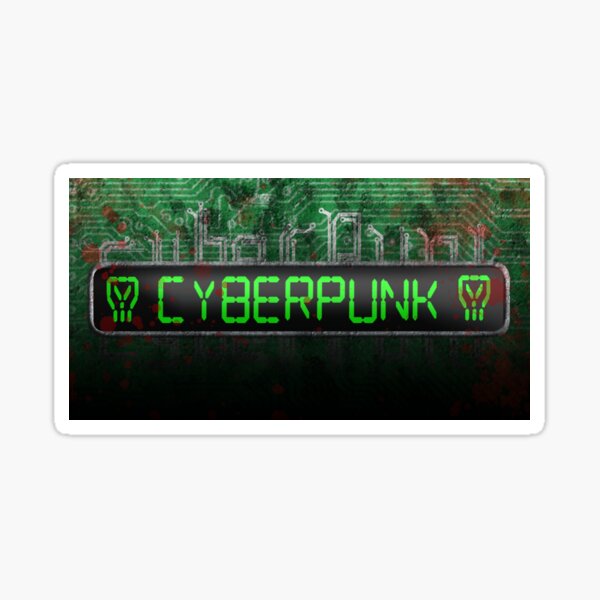 Cyberpunk Circuit Sticker
