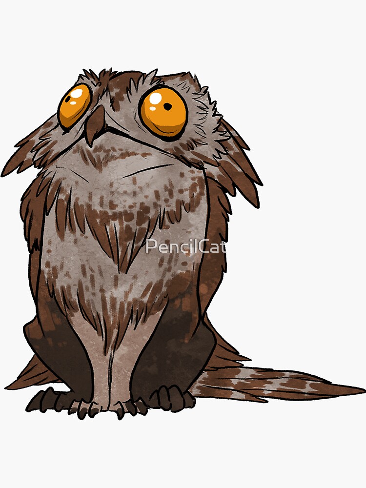 Thumbnail 3 of 3, Sticker, Potoo Griffin designed and sold by PencilCat.