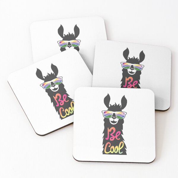 Item preview, Be Cool llama / alpaca in shades designed and sold by headpossum.