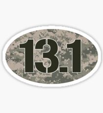 Pegatina 13.1 Adhesivo oval - Militar Camo