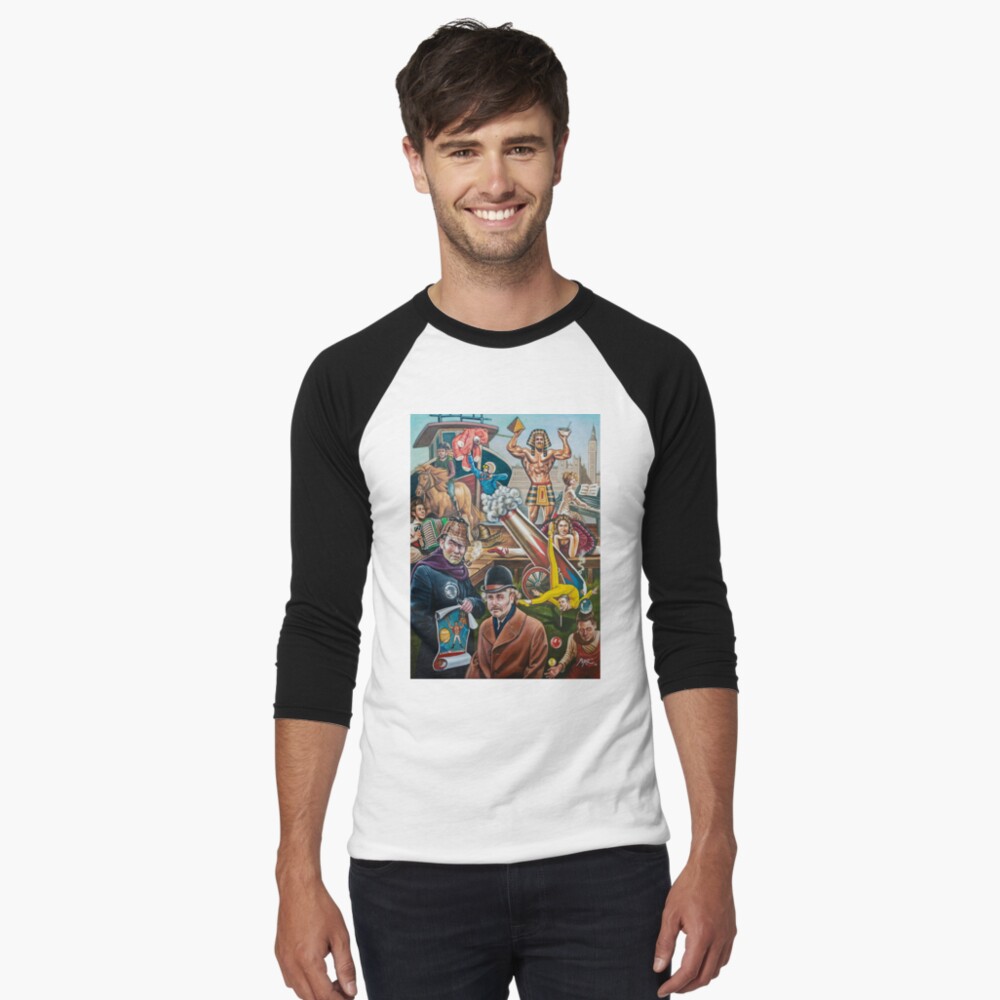 Item preview, Baseball ¾ Sleeve T-Shirt designed and sold by mxpublishing.