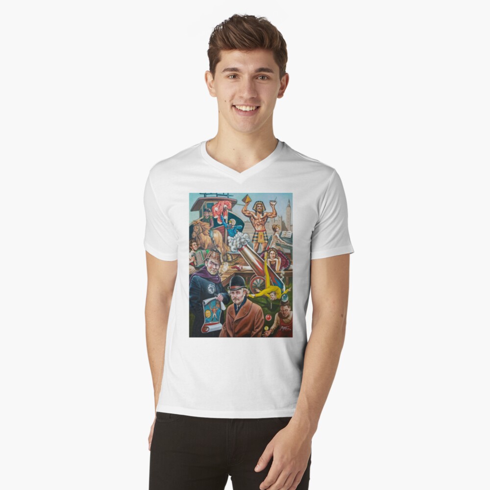 Item preview, V-Neck T-Shirt designed and sold by mxpublishing.