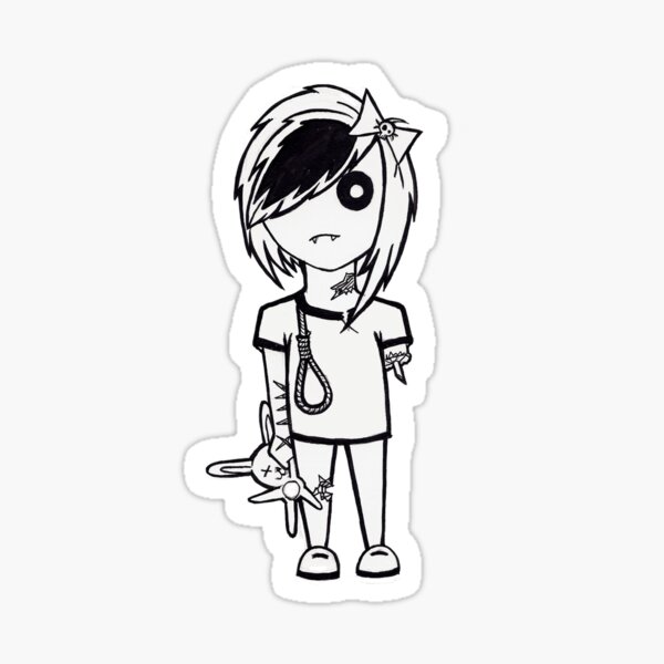 "Emo Zombie" Sticker