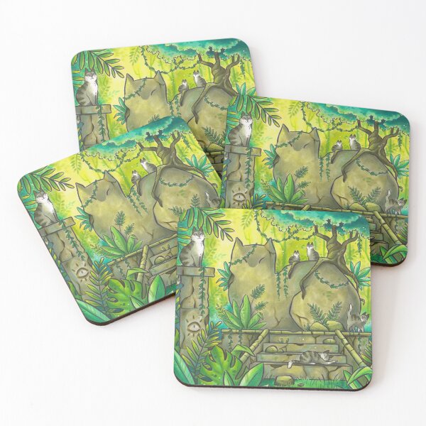 Item preview, Jungle Cat Ruins designed and sold by kattvalk.
